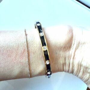 Kate Spade Black & Gold Bracelet
